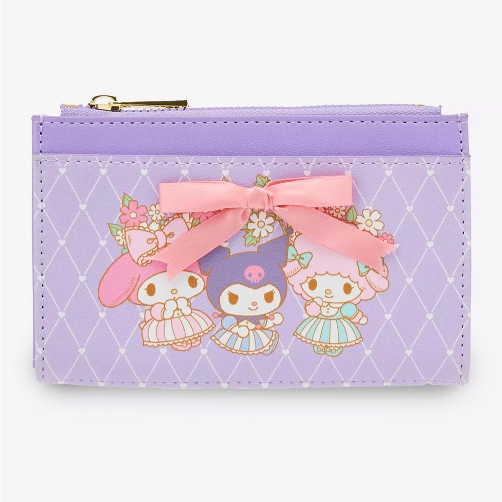 Sanrio My Melody, Kuromi & My Sweet Piano Lavender Cardholder